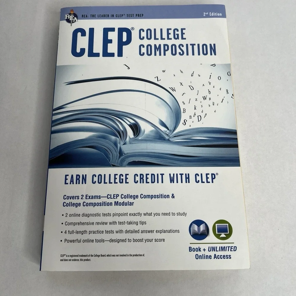 CLEP® College Composition 2nd Ed.- paperback, 9780738611334, Rachelle Smith, new